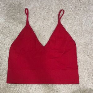 Red Crop Top